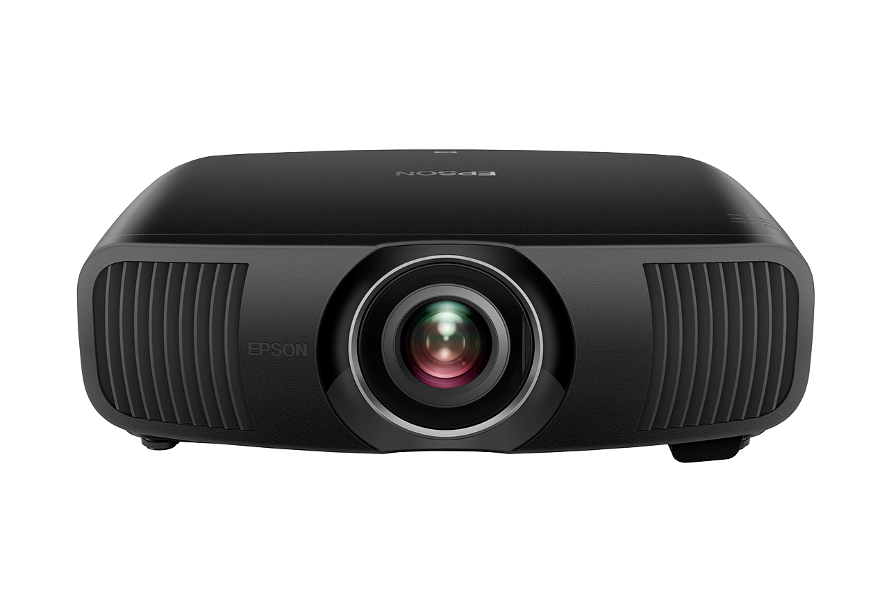 Преден изглед на Epson EH-LS12000B с моторизиран обектив