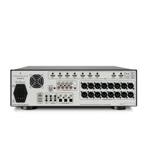Заден панел на StormAudio ISP Core 16 с XLR и HDMI връзки